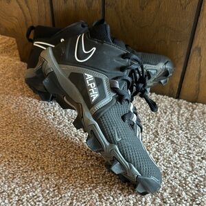 Nike Alpha Youth Black Cleats